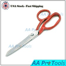 Right Hand Tailor Scissor Heavy Duty Stainless Steel Dressmaking Scissors 7" Red