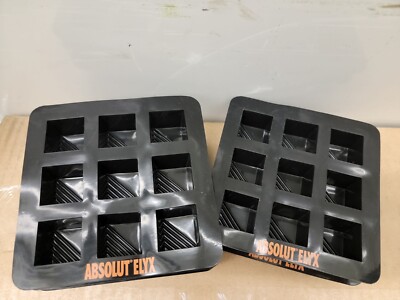 NEW Set of 6 Absolut Elyx Vodka Premium Silicone Ice Cube Tray Modern Design