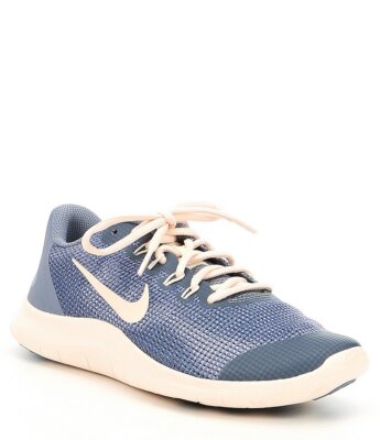 NIKE Flex Run 2018 GS Shoes NIB Girls sz Youth EU Ashen - Main Image