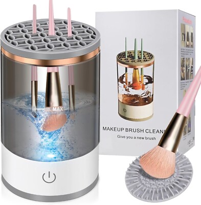 Electric Make Up Brush Cleaner Machine, USB Makeup Brush Washer,Automatic Cosmet