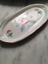 A Tiny Little Hand Painted Dollhouse Platter Marked MADE IN OCCUPIED JAPAN