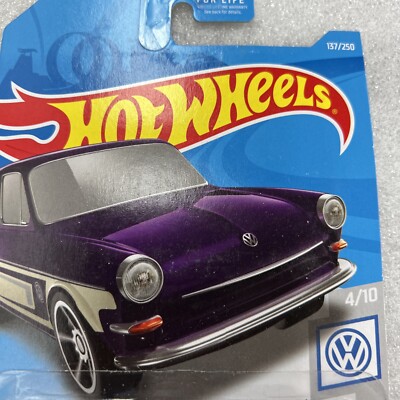 CUSTOM '69 VOLKSWAGEN SQUAREBACK #137 /purple VW 2019 Hot Wheels
