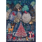 Counted Cross Stitch Kit Christmas forest DIY Abris Art