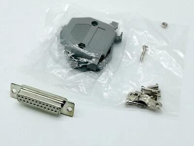 RETRO READY DB23 FEMALE GENUINE CONNECTOR SOLDER SOCKET / HOOD AMIGA RGB VIDEO SCART