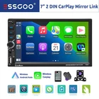 Apple CarPlay Android Auto Car Stereo Bluetooth CAM Radio 7" 2 DIN Touch Screen