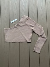 NWT Crescent One Shoulder Sweater Top Size Large