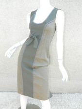Anthropologie The Maitlands Dress Olive Green Mermaid Ruffles Size 2