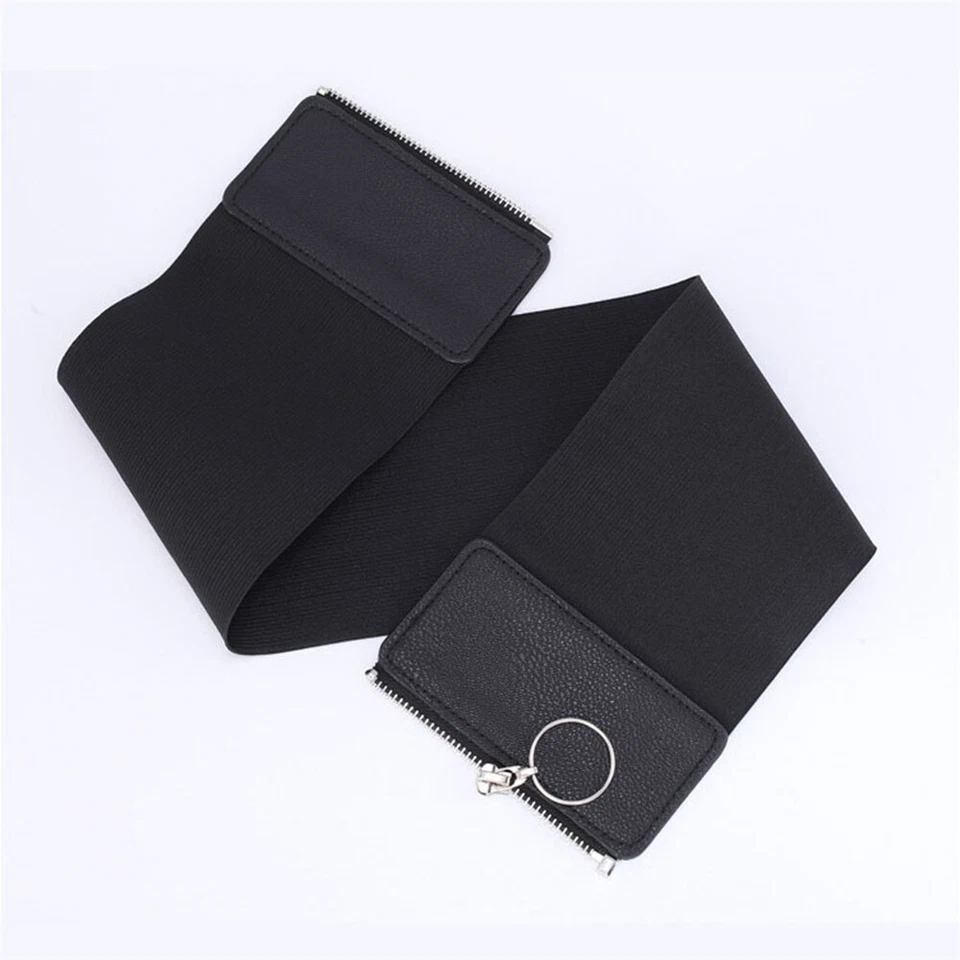 Cintura Ultra Larga Da Donna Camicia Elegante Con Cerniera Con Cintura In ☆ - Immagine 4 di 4