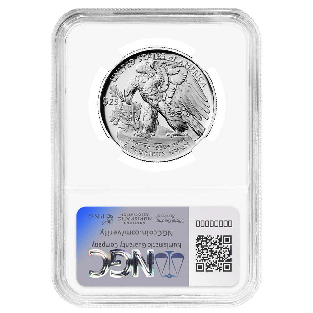 2024-W $25 1-oz Proof American Palladium Eagle NGC PF70UC AR