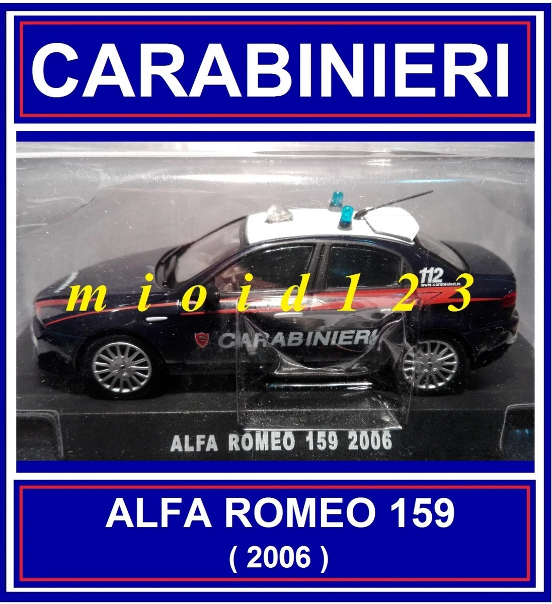 Voiture Alpha Romeo 159 2006 Carabinieri miniature - Collection