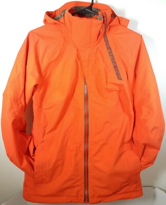 Burton AK 2L Gore-tex Sz Medium Jacket Orange Flame Scarlet Ski Snowboard Shell