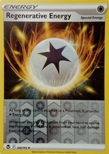 168/195 REGENERATIVE ENERGY REVERSE HOLO SILVER TEMPEST POKEMON CARD