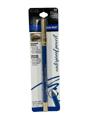 Milani Stay Put Eyeliner Pencil Waterproof (0.04oz/1.2g/05 Keep On Sapphire)NEW