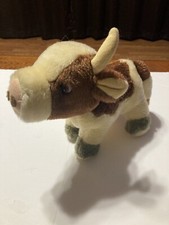 1977 VTG Russ Berrie Co CLOVER Creme Brown 11 COW Udders Plush Stuffed Animal