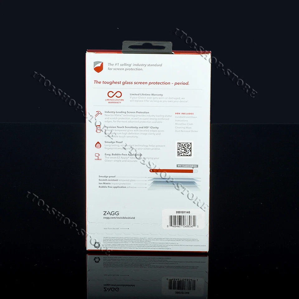 ZAGG InvisibleShield Glass+ Screen Protector For Google Pixel 2 - Clear - Image 2 of 2