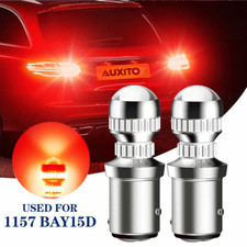 [54-LED] 1157 BAY15D Brake/Stop Tail Light Bulb Super Bright Red Replacement x2