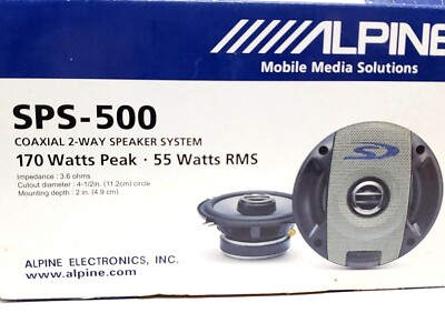 Alpine SPS-500 Mercedes A9018270260 Type S 5-1/4'' 2-Way Speakers New in Box