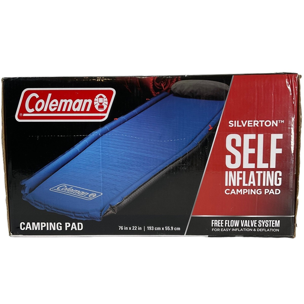 Coleman Camping Pad Silverton Self Inflating Outdoor Sleeping Bed