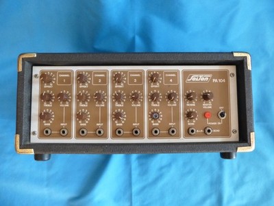 Solton PA 104 Powermixer 4-Kanal Verstärker mit Effekt Echo 100/70 Watt, defekt?