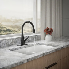 Kohler Bevin R43210-BL Pull-Down Kitchen Faucet Matte Black Finish
