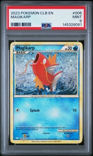 2023 POKEMON CLB-CLASSIC BLASTOISE & SUICUNE EX DECK #006 MAGIKARP PSA 9