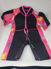 Chriffer Girls Kids Wetsuit Shorty Wet Suit Front Zip 2mm Neoprene Small