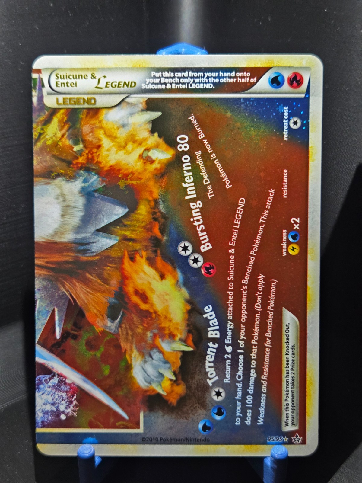 Pokemon Unleashed Suicune & Entei Legend Bottom 95/95 NM
