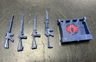 Vintage GI Joe Vehicle Parts LOT 1985 Cobra Rifle Range Guns Rack Orignal Hasbro