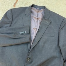 Brooks Brothers Sport Coat Mens 44R Gray 1818 Madison Estrato Italian Wool Luxe