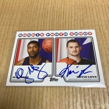 OJ Mayo Kevin Love 2008 Topps Rookie Auto Card EX NBA Collectible. rookie card picture
