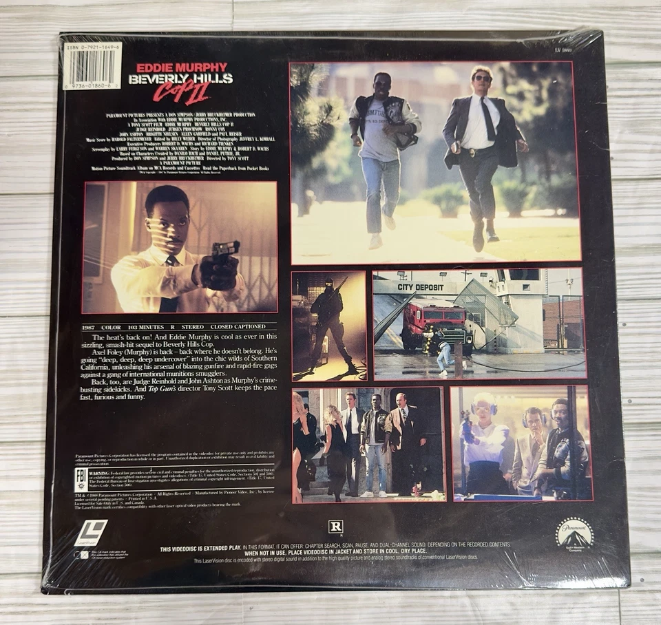 "Beverly Hills Cop II (2)" Extended Play Laserdisc LD - Eddie Murphy H2 - Image 2 of 4
