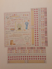 NEW Susan Branch Sticker Sheets Lot of 3 School Days Pencils Crayons Apples More