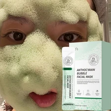 Anthocyanin Bubble Facial Mask Cleaning Oil Control Blackhead Removing Mud Mask