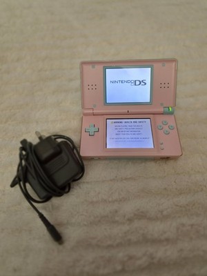 Custom Pink und Blau Nintendo DS Lite mit Ladegerät