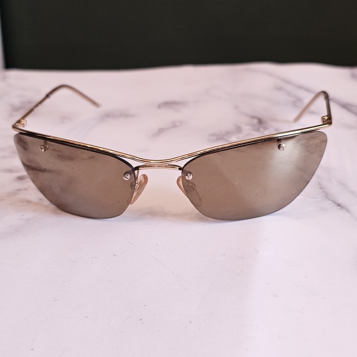 Christian Dior FLASH Sunglasses Gold Frames 62-18-115 | eBay