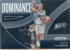 2022 Panini Prizm WNBA BECKY HAMMON #11 DOMINANCE Insert SILVER STARS ACES