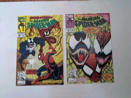 Amazing Spider-Man #362 #363 (1992) 2nd 3rd App Of Carnage Marvel NM Lot Of 2🔥