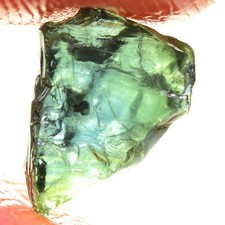 UNHEATED 2.25 ct UNHEATED GREEN SAPPHIRE FACET ROUGH NATURAL100% NR!