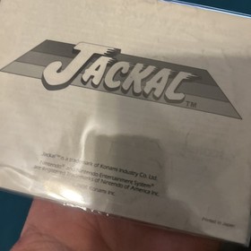 Jackal Nintendo NES 1987 Tested Authentic Vintage Mint, Manual 