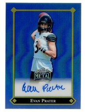 2025 Leaf Metal Evan Prater Autograph Auto Football Card 10/20