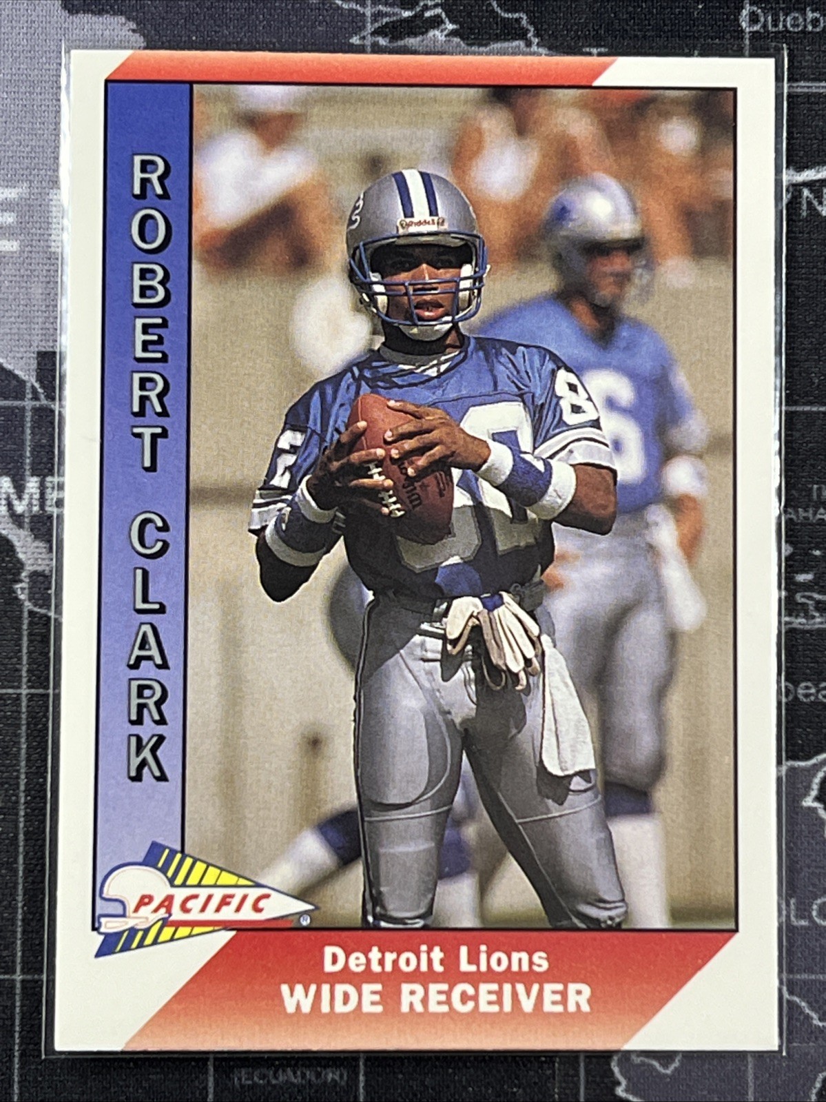 Robert Clark 1991 Pacific Football #134 NFL Detroit Lions Wide Receiver T40