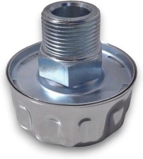 Hydraulic Tank Breather Cap Chrome Plated Metal Filler Vent 1" NPT Threaded