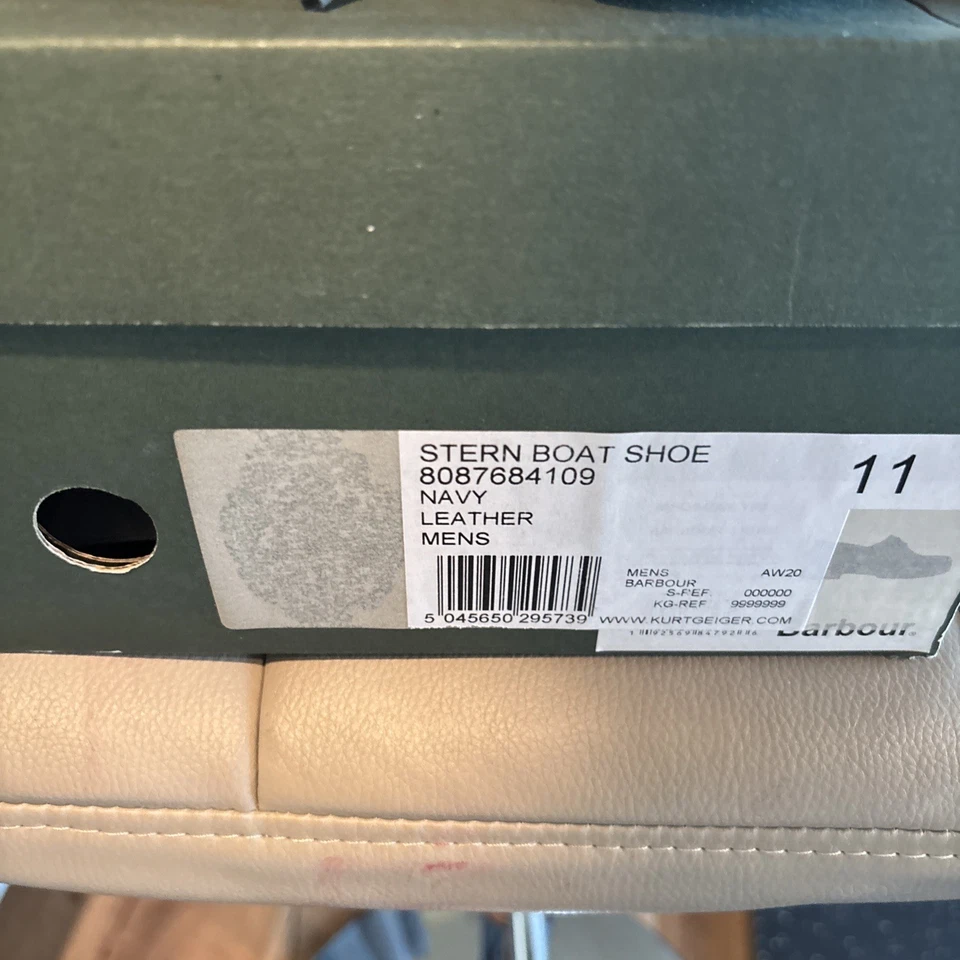 Man's Boat Shoes Barbour Barbour Deck Boat Shoes 8087684109 size 12 US/11UK - Image 2 of 4