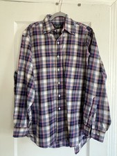 Brooks Brothers Men s Vintage Dress Shirt Size Large Plaid USA 100 Cotton