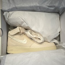 Nike Stussy Air Force 1 Mid Fossil Brown Textile 2022 Sneaker