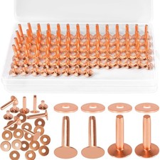 77 2-size Length 9 Copper Rivets DIY Leather Working Kit Easy To Operate