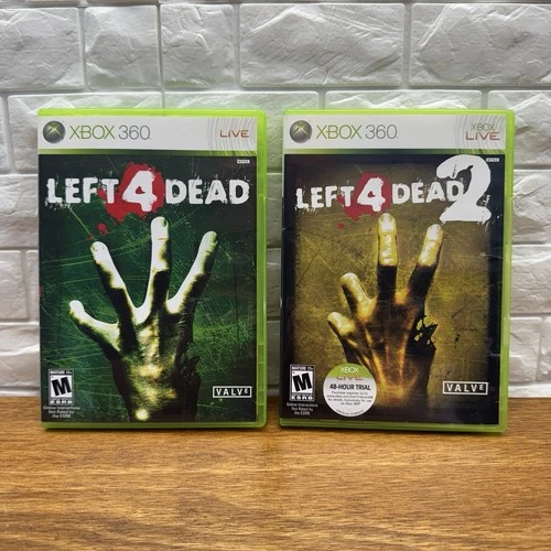 Left 4 Dead 1 & 2 Bundle ( Microsoft Xbox 360 ) Tested Working Free Shipping