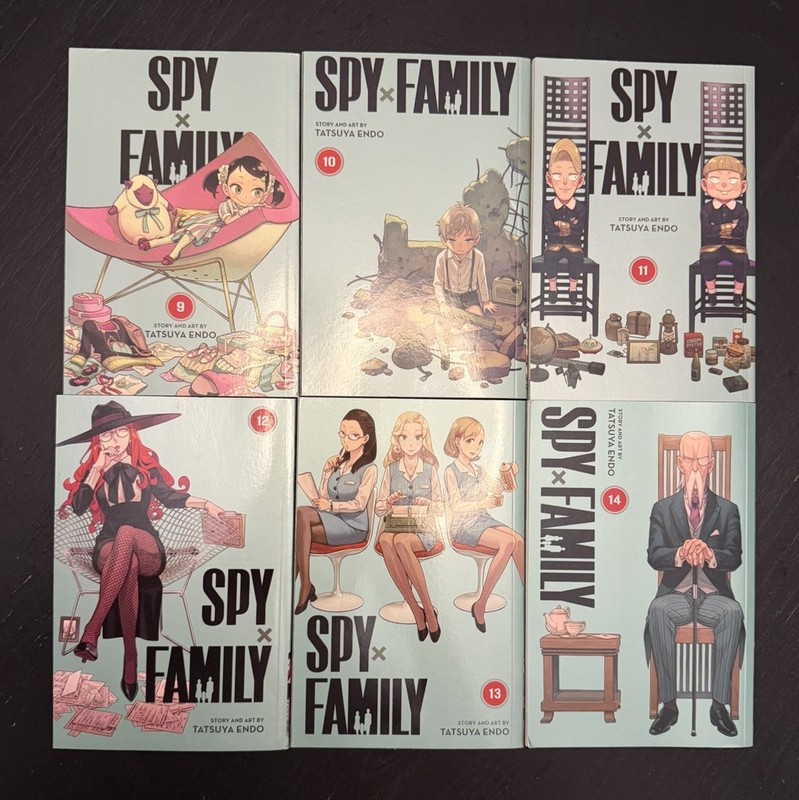 Spy X Family (used) Vol 9-14 Manga Lot, Viz Media, Tatsuya Endo