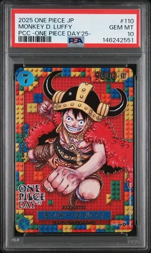 2025 ONE PIECE JAPANESE PREMIUM COLLECTION OP DAY'25 #110 MONKEY D. LUFFY PSA 10