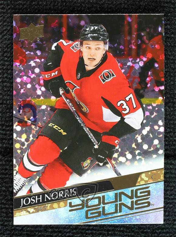 2020 Upper Deck Young Guns Speckled Rainbow Foil Josh Norris #209 Rookie RC 11rz